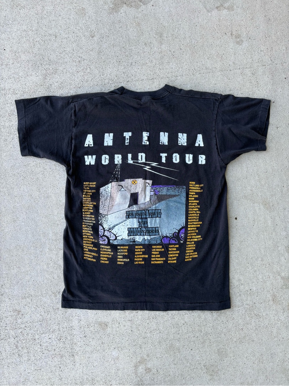 Vintage 1994 ZZ Top Antenna World Tour Band Shirt USA Large - Picture 2 of 4